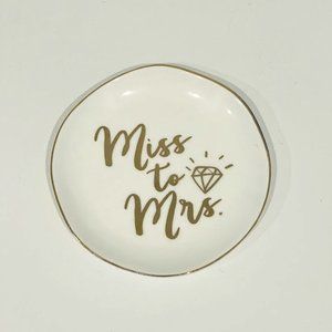 SLANT "Miss to Mrs." Wedding Trinket Tray